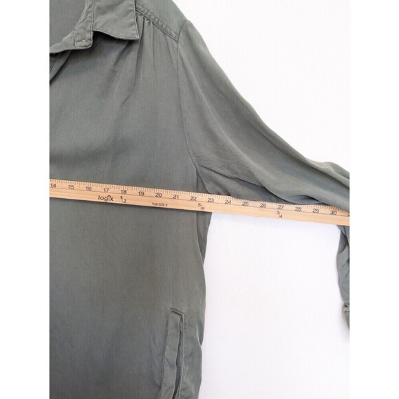 FAT FACE Shirt Dress Women Plus Size 16 Green Harper Cord Pockets Comfort Casual - Picture 11 of 12